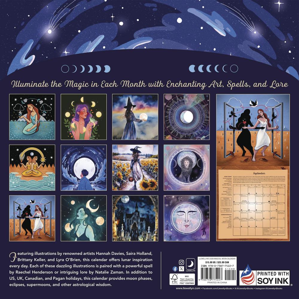 Llewellyn's 2026 Magical Moon Calendar