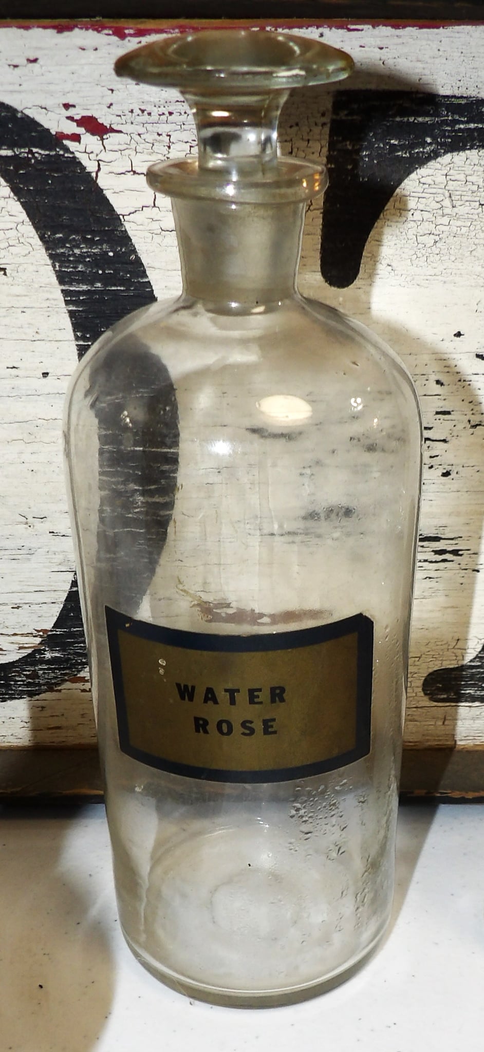 Rose Water Apothecary Bottle