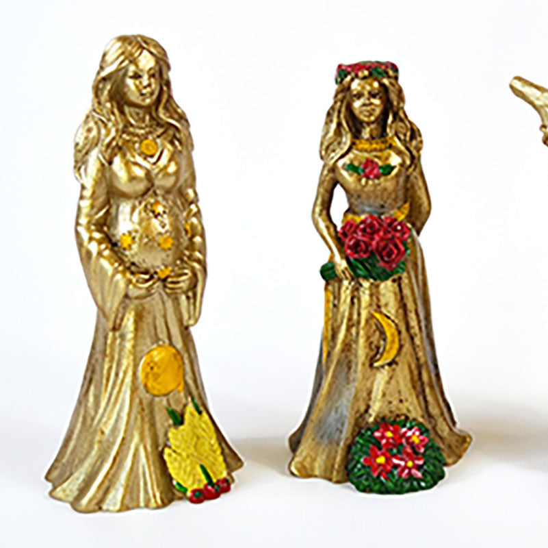 (set of 3) ~4" Mother, Maiden, Crone figurines