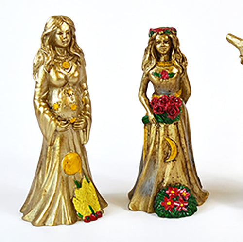 (set of 3) ~4" Mother, Maiden, Crone figurines